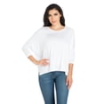 thumbnail image 1 of 24/7 Comfort Apparel Women's Oversized Long Sleeve Dolman Top, 1 of 4