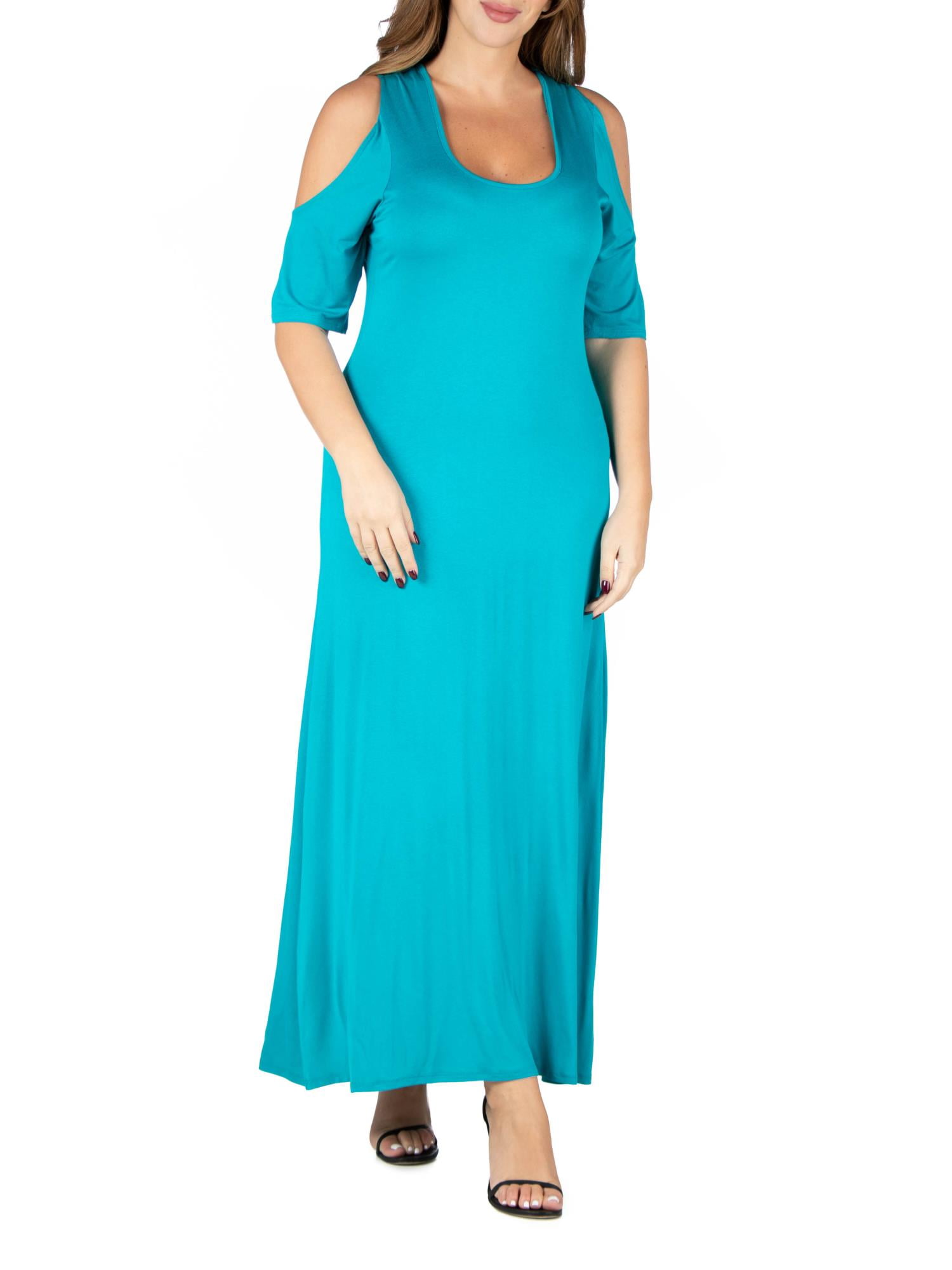 24/7 Comfort Apparel Women's Plus Size Elbow Length Sleeve Cold