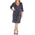 thumbnail image 1 of 24/7 Comfort Apparel Women's Plus Size High Low Party Dress with Pockets, 1 of 3