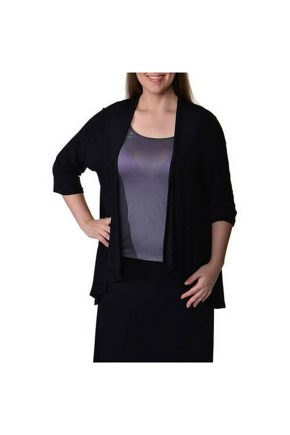 24/7 Comfort PlusWomen's Plus Size Light Weight Open Cardigan