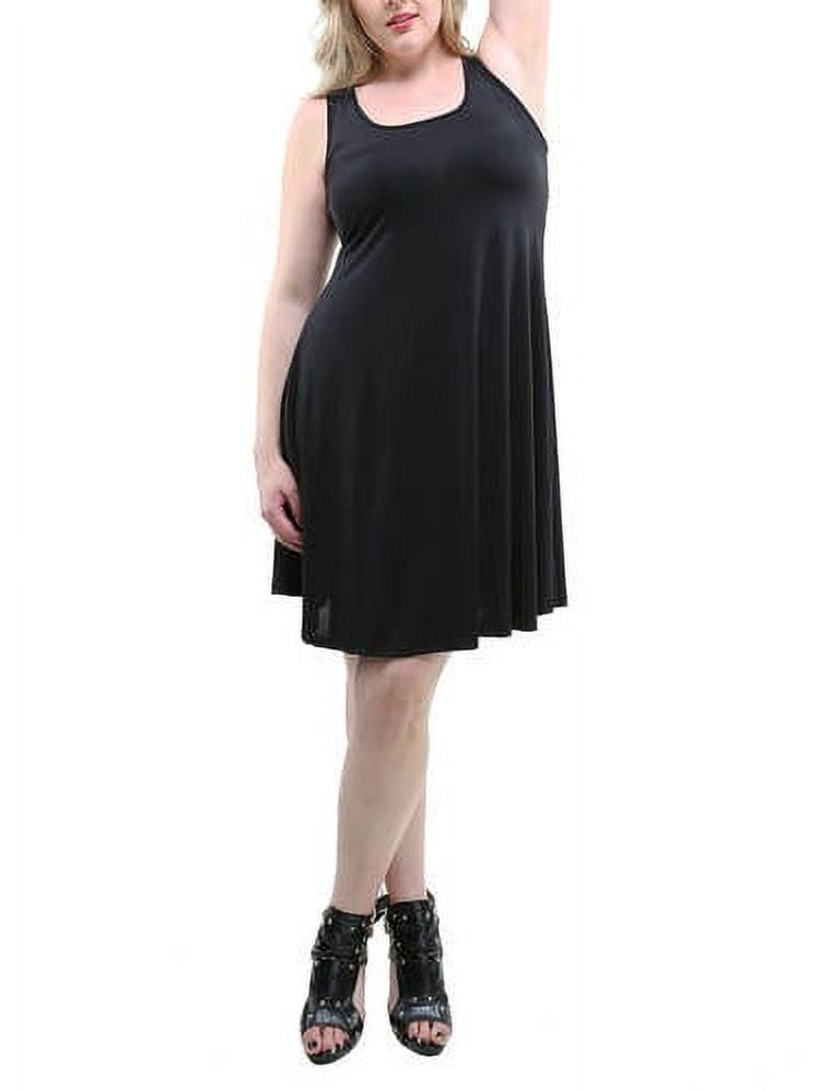 24/7 Comfort PlusWomen's Plus Size Sleeveless Tank Knee-Length Dress