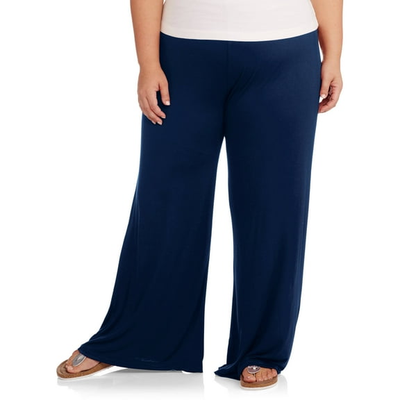 24/7 Comfort PlusWomen's Plus Wide-Leg Palazzo Pants