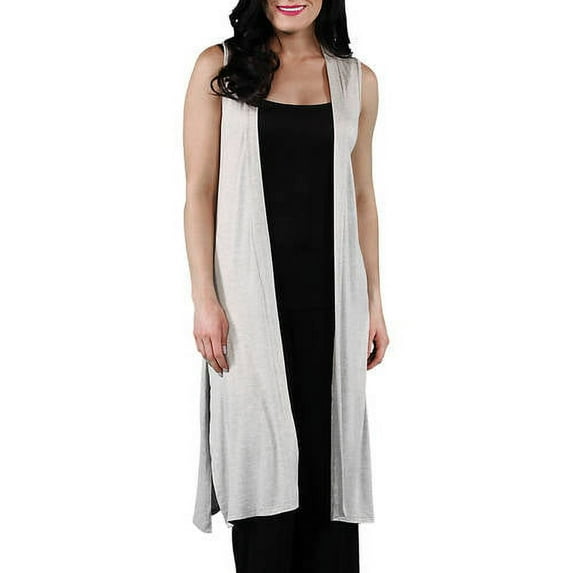 24/7 Comfort Women's Sleeveless Long Shrug