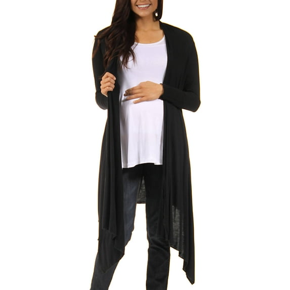 24/7 Maternity Women's Flowing Long Sleeve Shrug