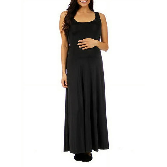 24/7 Maternity Women's Scoop-Neck Tank Maxi Dress