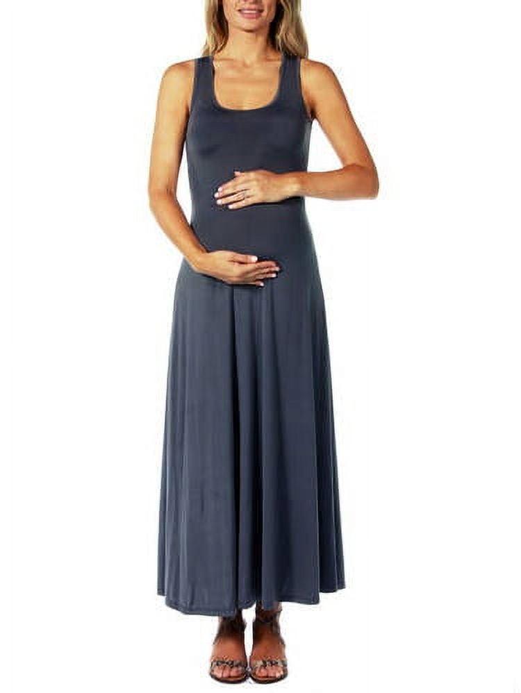 24/7 Maternity Women's Scoop-Neck Tank Maxi Dress - Walmart.com