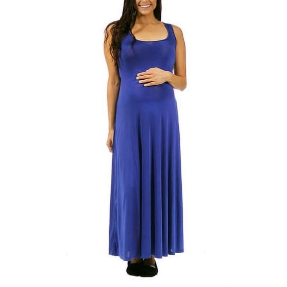 24/7 Maternity Women's Scoop-Neck Tank Maxi Dress