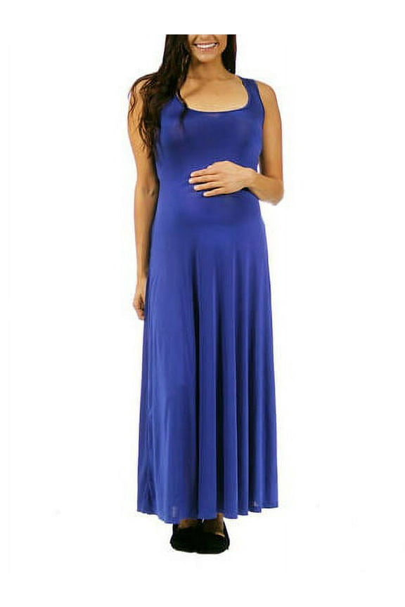 24/7 Maternity Women's Scoop-Neck Tank Maxi Dress