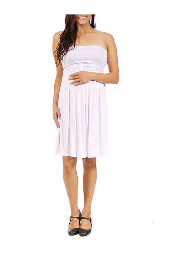 24/7 Maternity Women's Strapless Dress