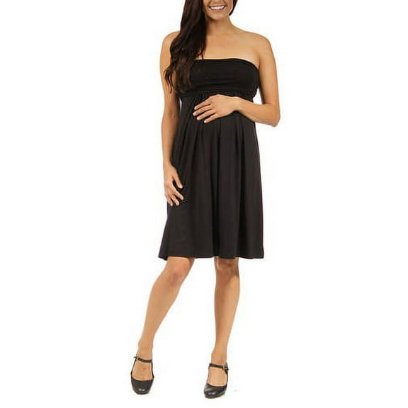 24/7 Maternity Women's Strapless Dress
