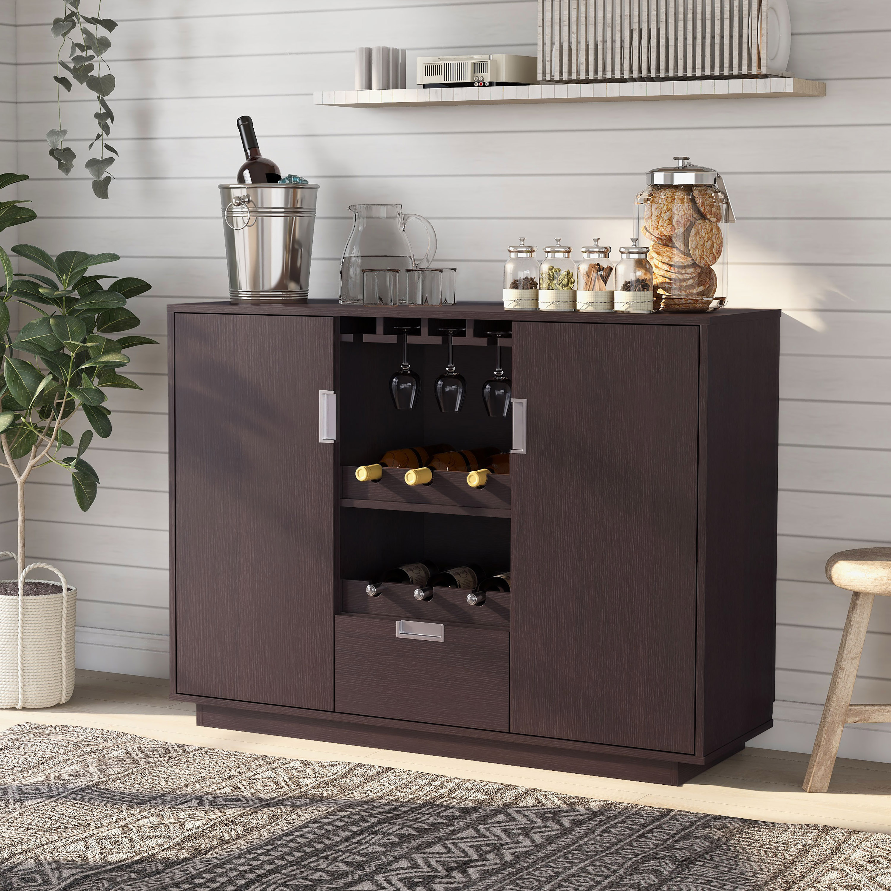Homgoday Tavolino da Salotto Rovere Marrone100x50x36cm Legno Multistrato, Tavolino da Salotto, Tavolinetto da Soggiorno, Tavolo per Ufficio Camera da Letto Giardino