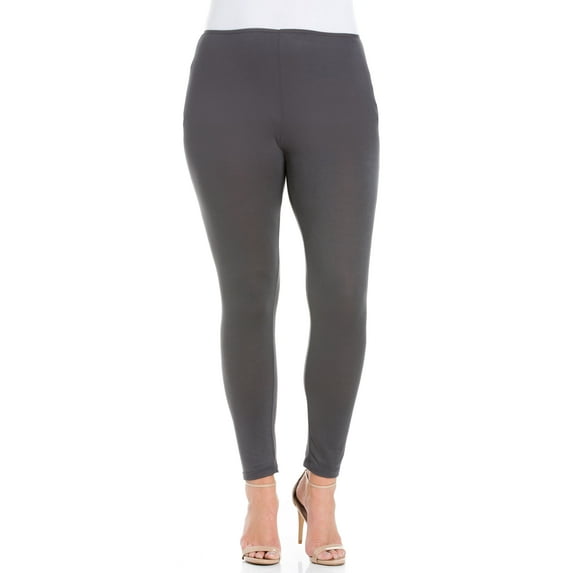 24/7 Women's Plus Size Comfort Apparel Comfortable Ankle Length Plus Size Leggings