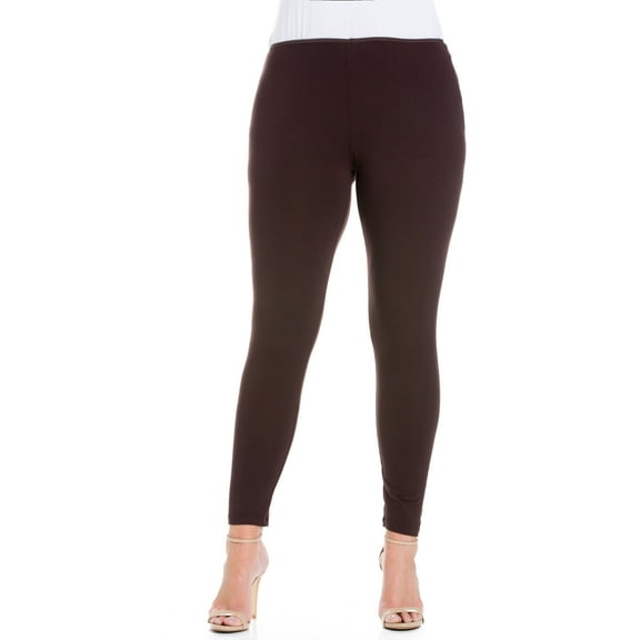 24/7 Women's Plus Size Comfort Apparel Comfortable Ankle Length Plus Size Leggings