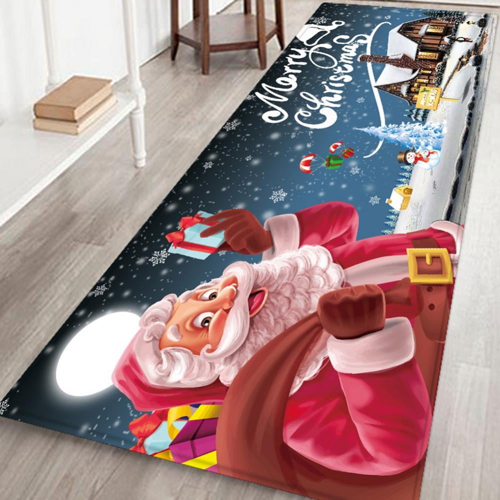 Santa Claus Print Carpet for Living Room Area Rugs Christmas Decor Anti-slip  Washable Bedroom Bedside Floor Mat Carpets Doormat – the best products in  the Joom Geek online store