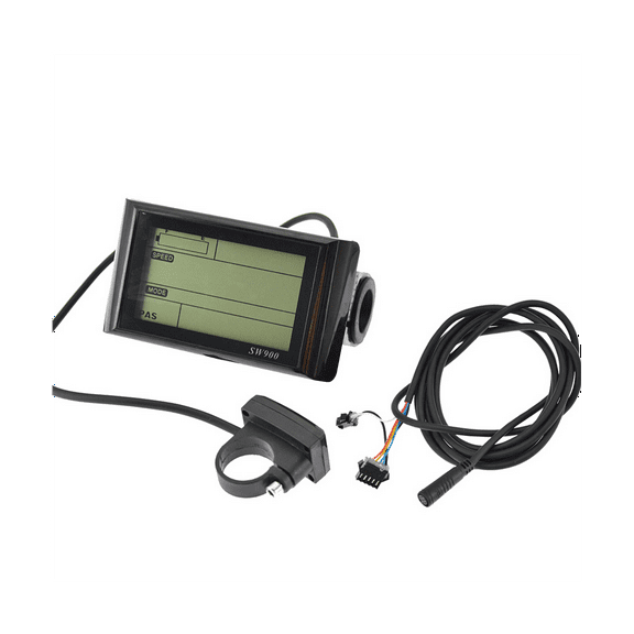 24-72V SW900 LCD Display Control Electric Bicycle Speed Meter Speedometer Wired Speed Counter Code Table E-Bike