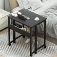 thumbnail image 1 of 24.8 Inch Folding Portable Computer Desk – Small Study Desk with Particle Board Top & Metal Frame, 1 of 6
