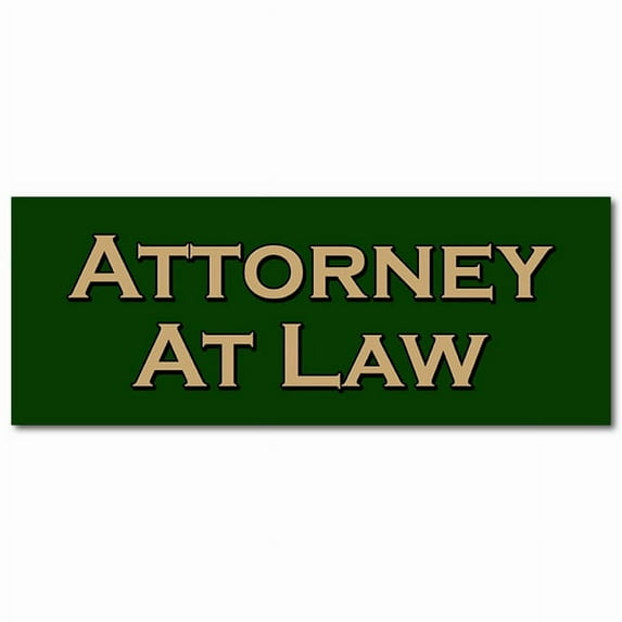 24" ATTORNEY AT LAW DECAL sticker lawyer attorney justice prosecute counsel