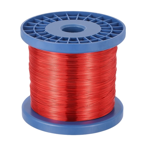 24 AWG Magnet Wire, 24 Gauge 48 oz Enameled Copper Wire, 155C(311F), Red,Blue