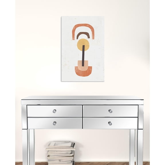 24" Abstract Shapes in Balance Canvas Wall Art