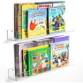 thumbnail image 1 of NIUBEE 24 Inch Acrylic Shelves for Wall, Kids Sturdy Clear Floating Shelves, Wall Bookshelf Perfume Rack for Bathroom, Living Room, Bedroom, Kitchen, 2Pcs, 1 of 11