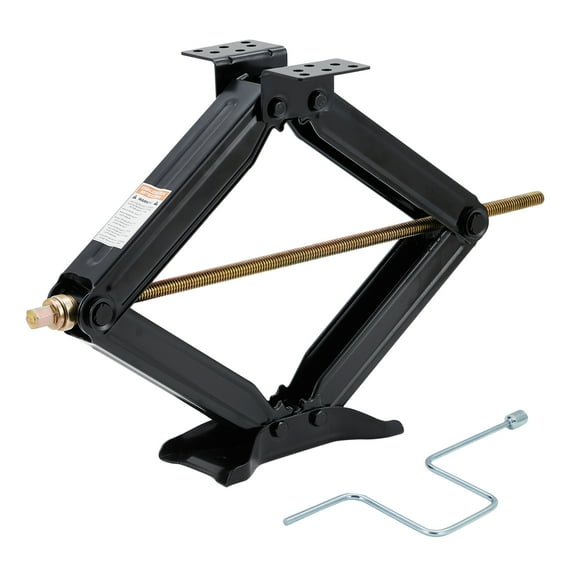 24” Adjustable Heavy-Duty Scissor Jacks – 7500 LB Capacity, 4”-24” Lift, Powder-Coated Steel Stabilizers for RV, Travel Trailer & Camper