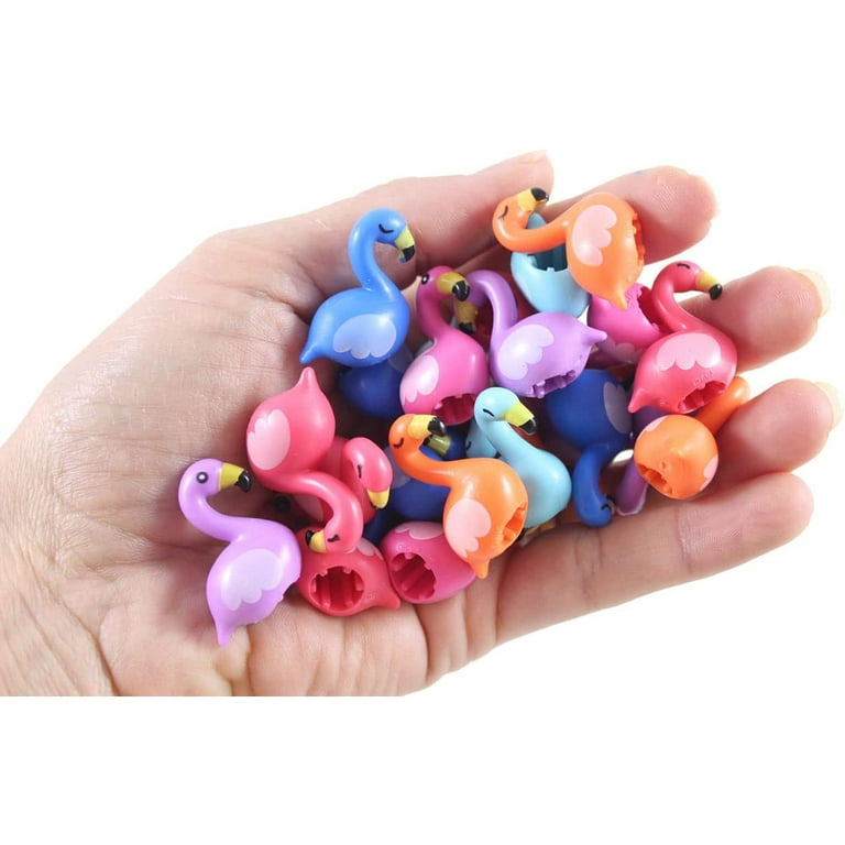 Walmart 24 Pack Colorful Fun Kids Soft Flamingo Pencil Toppers