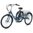 thumbnail image 1 of Viribus Adult Electric Tricycle, 24" 250W 3 Wheel E-Trike with 36V 13Ah, for Men/Women, Blue, 1 of 11
