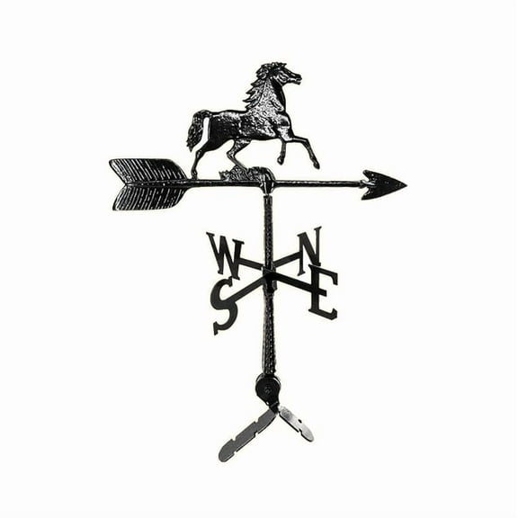 24" Aluminum Horse Weathervane - Black