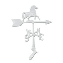 24" Aluminum Horse Weathervane - White