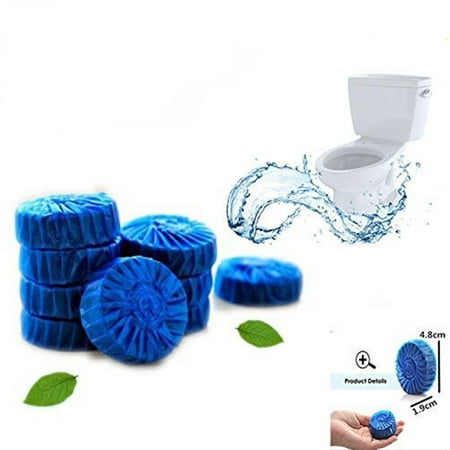 24 Automatic Bleach Toilet Bowl Cleaner Stain Remover Blue Tab-Tablet Flush Tank