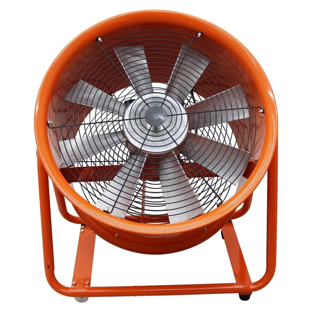 24" Axial Fan Cylinder Pipe Spray Booth Paint Fumes Blower Portable Blower Fan Exhaust Axial Fan 220V