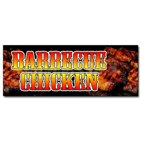 24" BARBECUE CHICKEN DECAL sticker smoked bbq barbeque grill