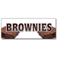 thumbnail image 1 of 24" BROWNIES DECAL sticker bakery chewy warm homemade best chocolate blondies, 1 of 1