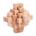 thumbnail image 1 of 24-Bar Luban Lock Complex Interlocking Wood Puzzle for Advanced Problem Solving and STEM Learning Strategy Gift in Classic Style, 1 of 5