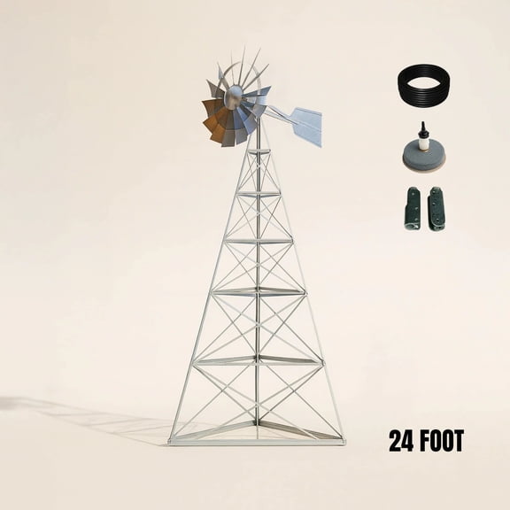 24' Base 3-Legged Windmill Aeration System