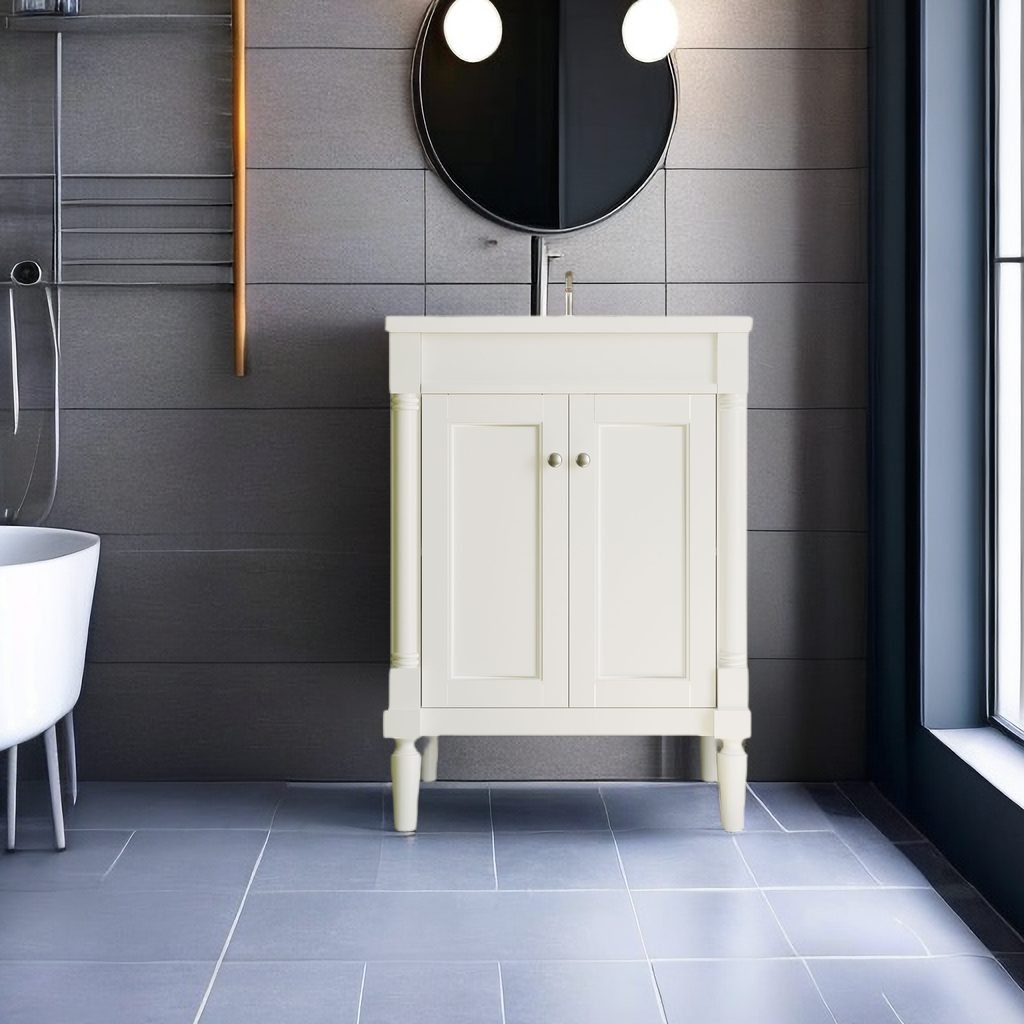 24" Bathroom Vanities with Single Sink Combo, Modern Undermount ...