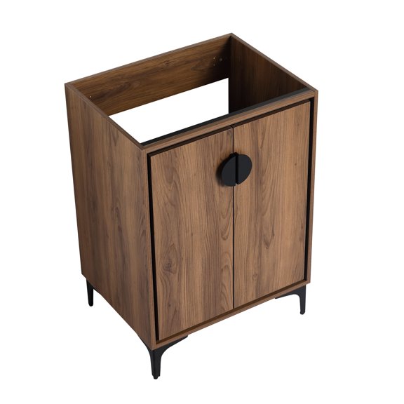 24'' Bathroom Vanity | Modern Bathroom Storage with 2 Doors | Painted Engineered Wood | Ample Space for Daily Items