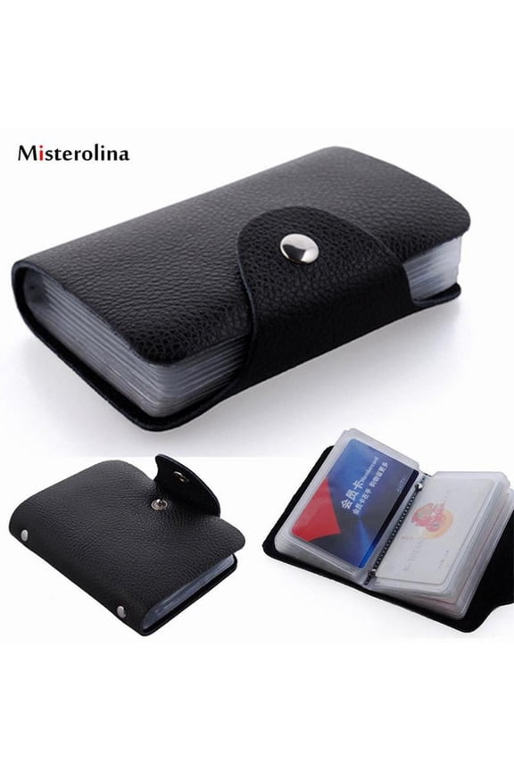 24 Bits Credit Card ID Card Wallet Cash Holder Organizer Case Package Card Y9S1