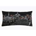 thumbnail image 1 of 24" Black Annapolis Nighttime Skyline Lumbar Decorative Pillow, 1 of 6