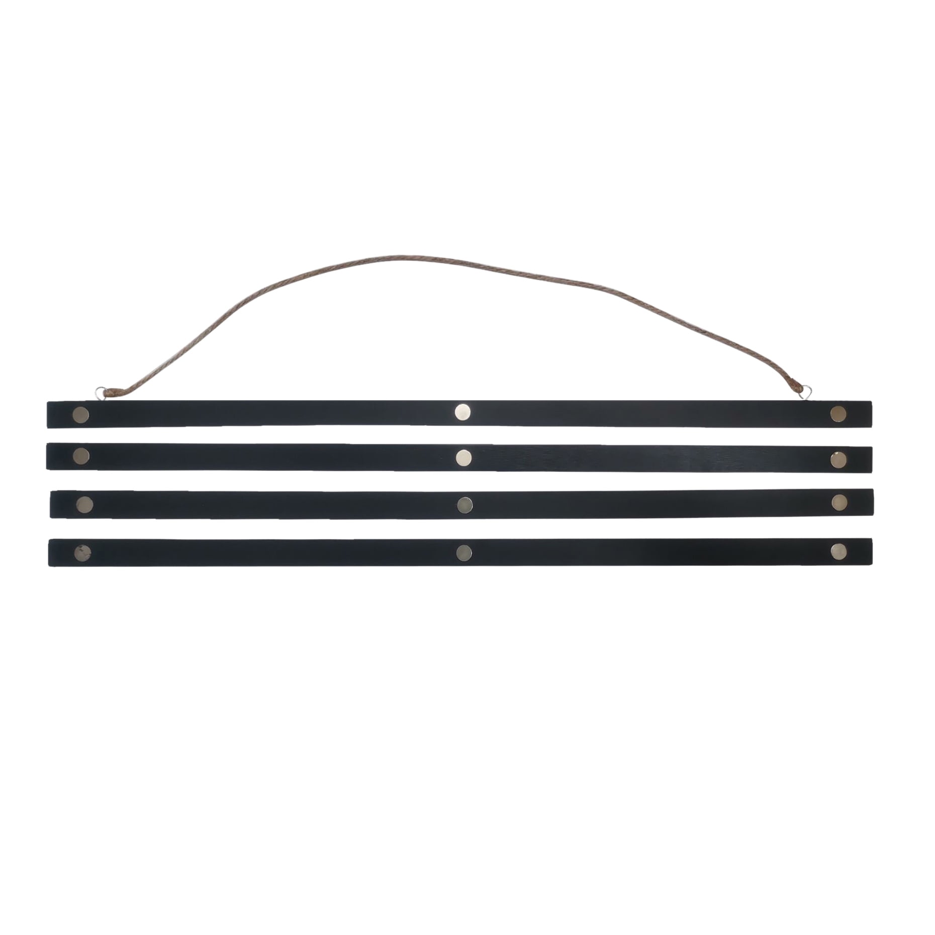 24" Black Pine Wood Magnetic Poster Hanger