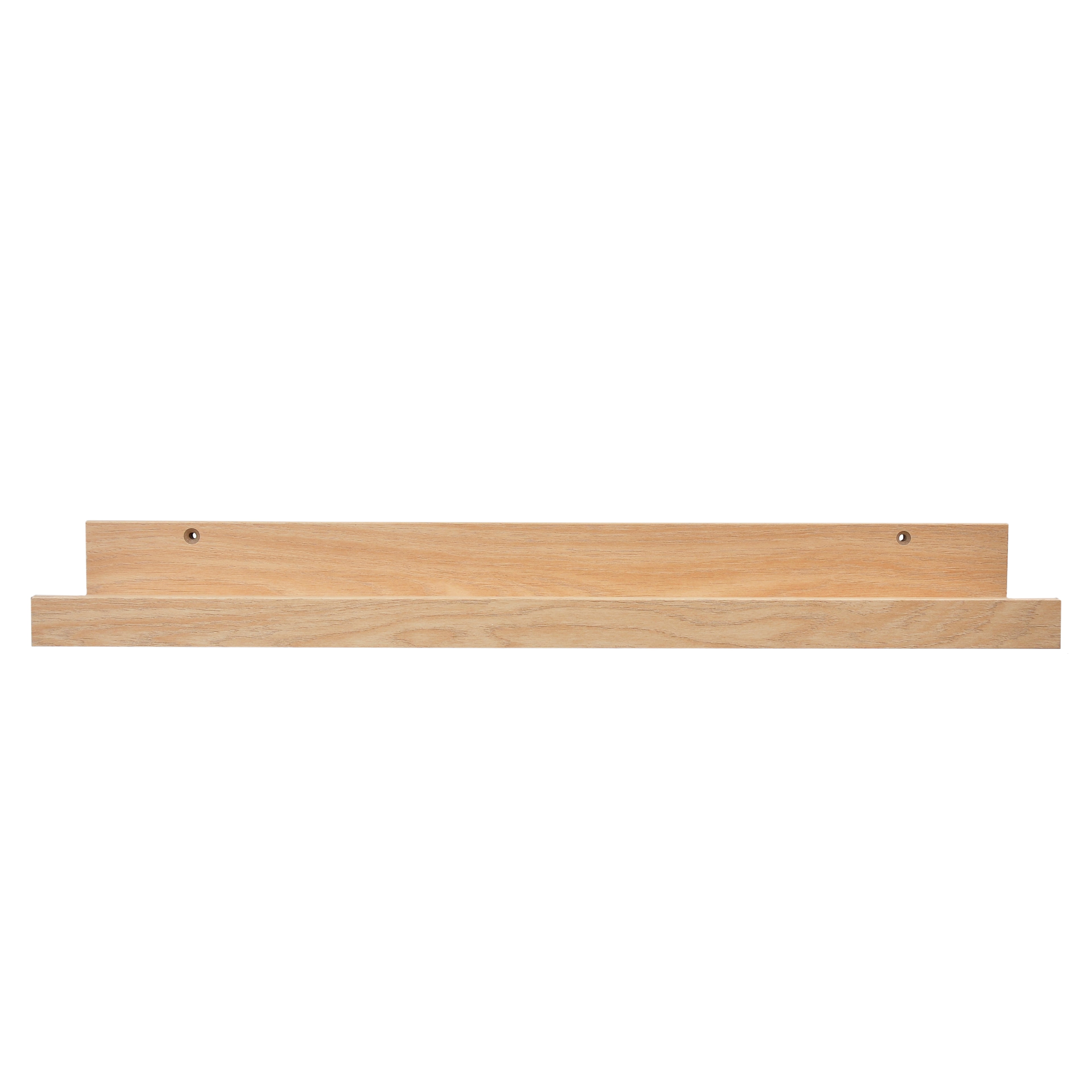 24" Blonde Oak Floating Wall Mount Ledge Shelf