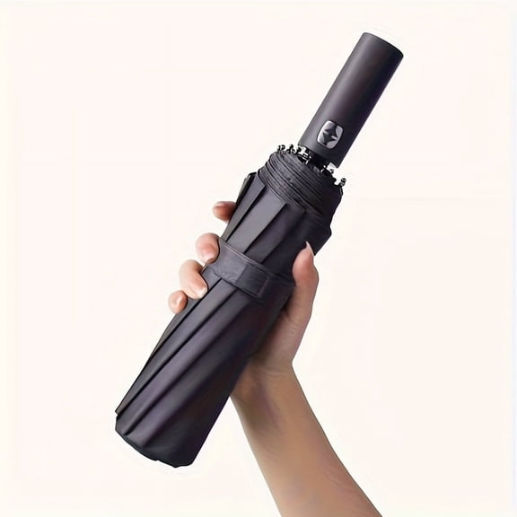 24-Bone Reinforced Automatic Folding Umbrella Strong Windproof Waterproof UV-Resistant Portable Sun Protection Umbrella Sunny and Rain Dual-purpose