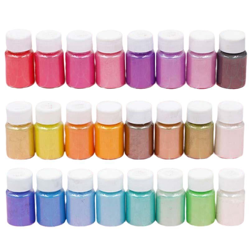 24 Bottle Mica Powder Pigments Soap Dye for Soap Coloring Soap Making Colorants