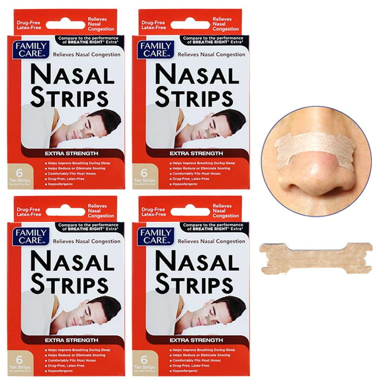 BREATHE RIGHT (10) Clear Nasal Strips ADVANCED Adult Size Nose Band Stop  Snoring 757145247004