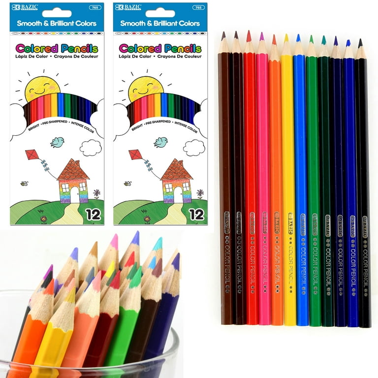 Pssopp Colored Pencils, Diverse Colors Pencils Pre Sharpened Bright Vibrant  Colored Pencils Solidwood Sketch Pencils for Kids Adults and Beginners (48