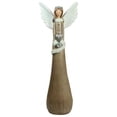 thumbnail image 1 of 24" Brown and Silver Eco-Friendly Angel with Heart Decorative Christmas Tabletop Figure, 1 of 1