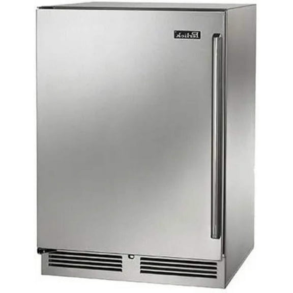 24" Built-In Refrigerator, 5.2 cu. ft., Full Extension Shelving, Door Alarm, LED Lighting, Energy Star, Stainless Steel, Left Hinge