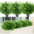 thumbnail image 1 of 24 Bundles Artificial Flowers Lotus Outdoor Fake Flowers for Decoration UV Resistant No Fade Faux Plastic Plants Garden Porch Window Box Décor (Orchid), 1 of 5