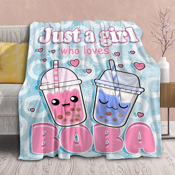 Axolotl Blanket Gift for Girls Women Lightweight Throws-Just A Girl Who Loves Axolotls Plush Cute Animals Fish Decor Teen Quilt Kawaii Soft Flannel Blankets for Couch Bed Chair-40" x50" for Toddler