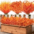 24 Bundles Fall Mums Artificial Flowers, UV Resistant Fake Plants for ...